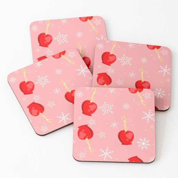 Item preview, christmas red candy apples pink  designed and sold by Gossip Rag.