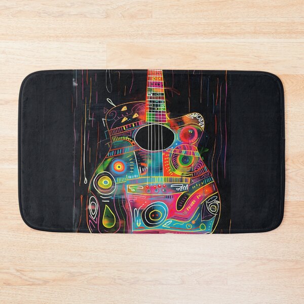 Item preview, Symphonic Guitar- Vibrant Colors and Abstract Patterns in Musical Harmony Digital Art designed and sold by OlfactoART Studio.