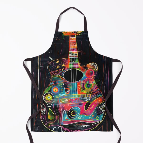 Item preview, Symphonic Guitar- Vibrant Colors and Abstract Patterns in Musical Harmony Digital Art designed and sold by OlfactoART Studio.