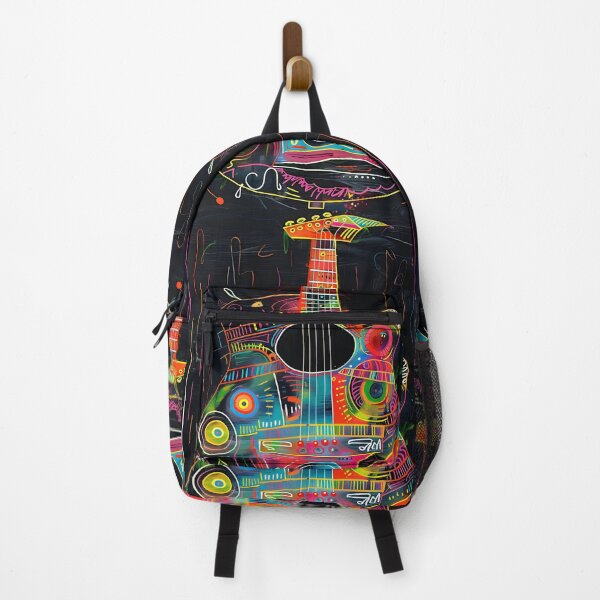 Item preview, Symphonic Guitar- Vibrant Colors and Abstract Patterns in Musical Harmony Digital Art designed and sold by OlfactoART Studio.