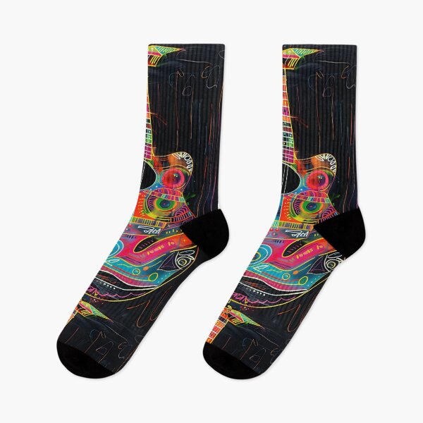Item preview, Symphonic Guitar- Vibrant Colors and Abstract Patterns in Musical Harmony Digital Art designed and sold by OlfactoART Studio.