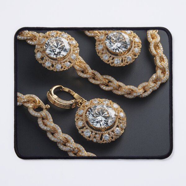 Item preview, luxury pure gold necklaces with diamonds designed and sold by Carlos Gudino.