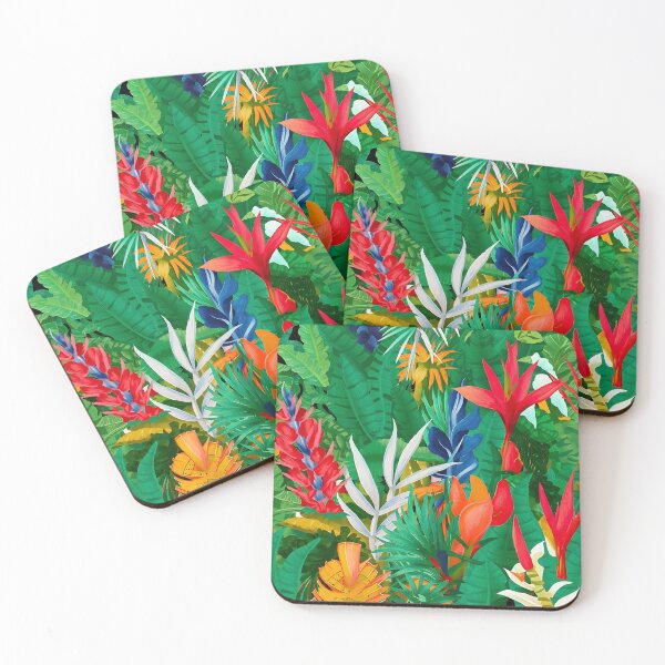 Item preview, Tropical Plants in a Vibrant Garden Pattern designed and sold by Haji  Kamora.