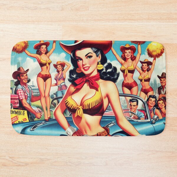 Item preview, Country Cheerleader Pin-up designed and sold by PulpVintage.