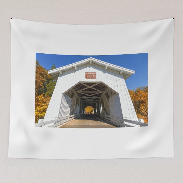 Item preview, Hoffman Bridge Covered Roadway in Linn County OR Autumn designed and sold by davidgnsx1.
