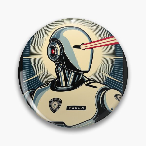 Item preview, Tesla bot designed and sold by TEEJAMBOREE.