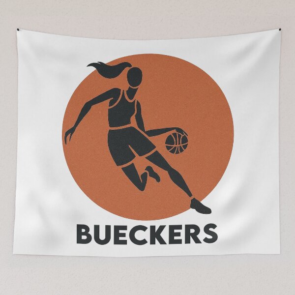Item preview, Bueckers Basketball Silhouette designed and sold by Retro Travel Design.