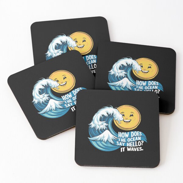 Item preview, How does the ocean say hello? designed and sold by HOMEDESIGNPRINT.