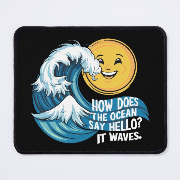 Item preview, How does the ocean say hello? designed and sold by HOMEDESIGNPRINT.