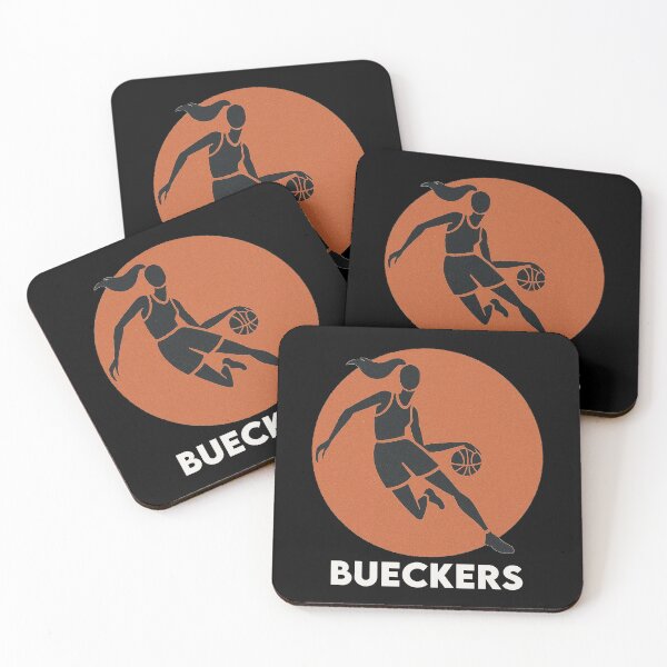 Item preview, Bueckers Basketball Silhouette (white copy) designed and sold by Retro Travel Design.
