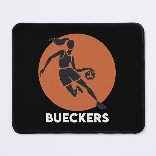 Item preview, Bueckers Basketball Silhouette (white copy) designed and sold by Retro Travel Design.