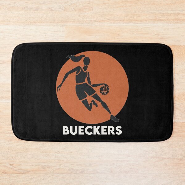 Item preview, Bueckers Basketball Silhouette (white copy) designed and sold by Retro Travel Design.