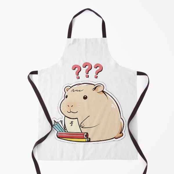 Item preview, A capybara or giant rat is confused about his homework. designed and sold by GOTJIm.
