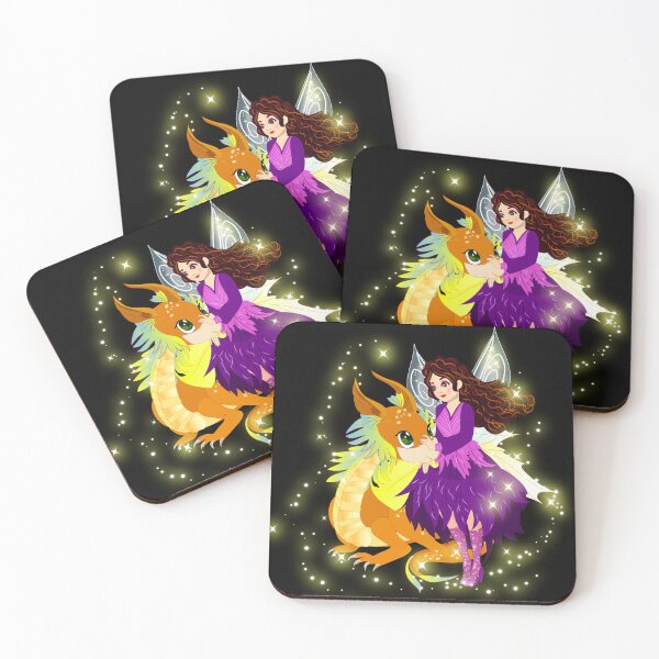 Item preview, Zoozie The Fairy Loves Her Pet Dragon Sugar Sweet designed and sold by FairyBookClub.