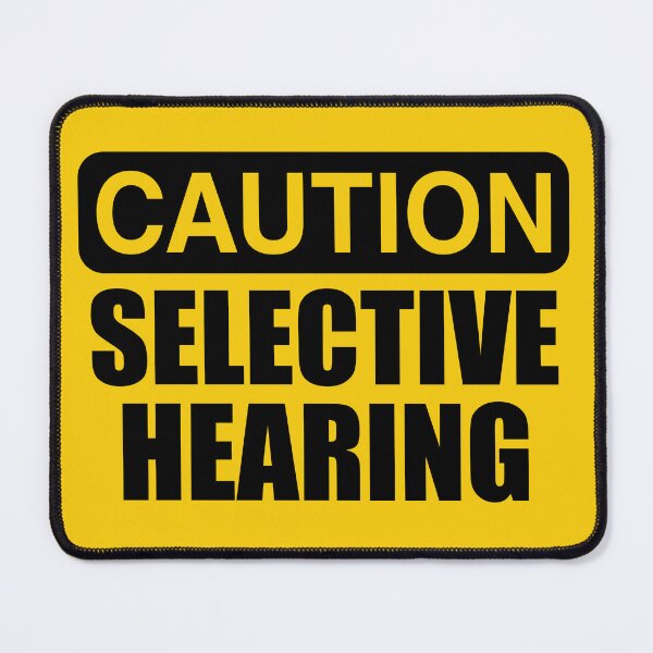 Item preview, CAUTION SELECTIVE HEARING designed and sold by zarshirts.