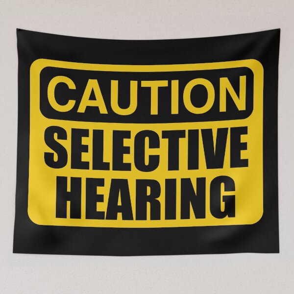 Item preview, CAUTION SELECTIVE HEARING designed and sold by zarshirts.