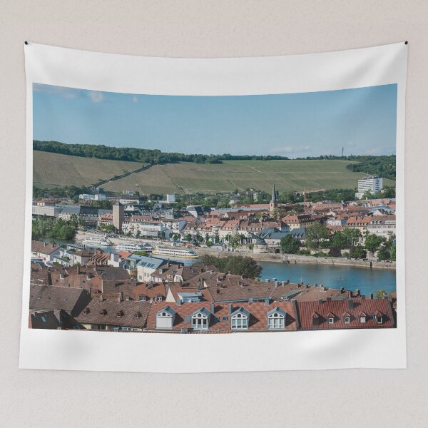 Item preview, Aerial view of the historic city of Wurzburg designed and sold by dvoevnore.