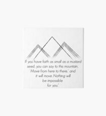 Matthew 17:20 Art Board
