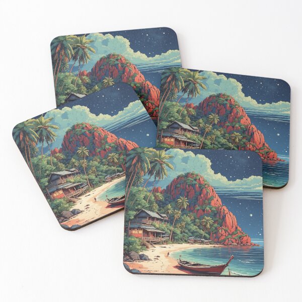 Item preview, Koh Phangan Thailand Vintage Travel Tourism  designed and sold by TravelersGems.