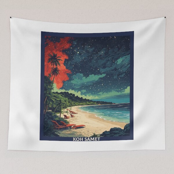 Item preview, Koh Samet Thailand Vintage Travel Tourism  designed and sold by TravelersGems.
