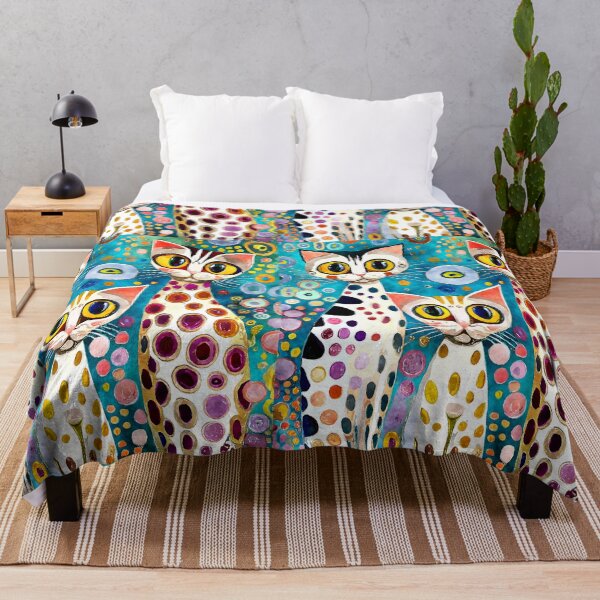 Item preview, LL Dreams Water Colored Cat Pattern 7 designed and sold by LLdreams.