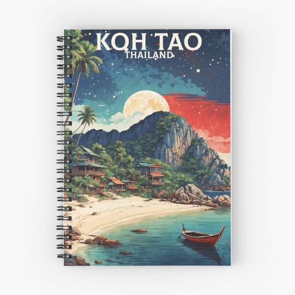 Item preview, Koh Tao Thailand Vintage Travel Tourism  designed and sold by TravelersGems.