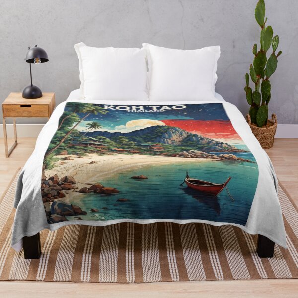 Item preview, Koh Tao Thailand Vintage Travel Tourism  designed and sold by TravelersGems.