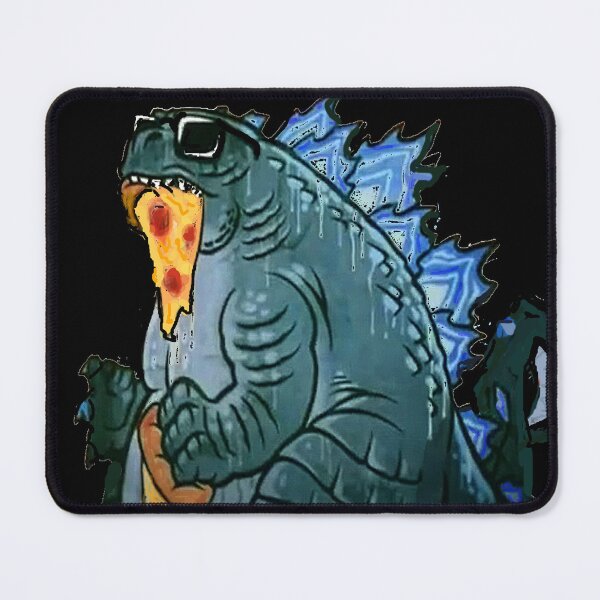 Item preview, GODZILLA EATING PIZZA  designed and sold by THE AMERICAN TEEVANGELIST.