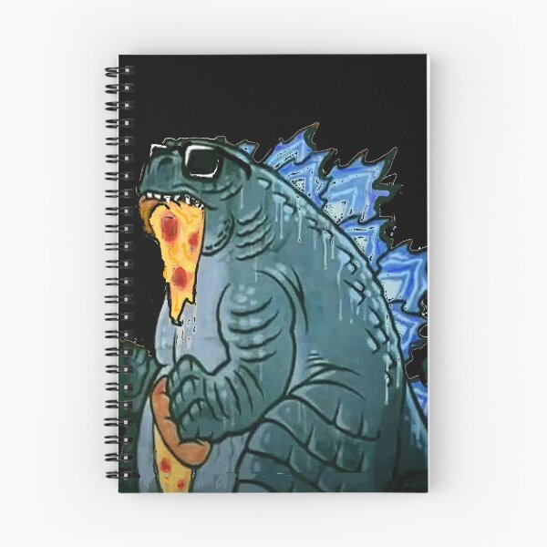 Item preview, GODZILLA EATING PIZZA  designed and sold by THE AMERICAN TEEVANGELIST.