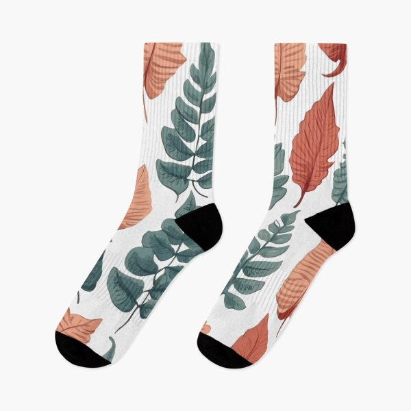 Item preview, Earthy colour fern leaf illustrations designed and sold by PrettyPinkSkies.
