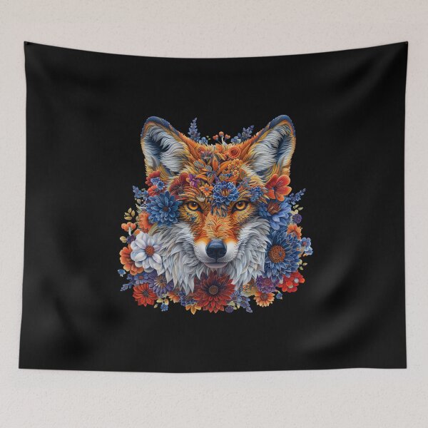 Item preview, Floral Coyote Head designed and sold by Yogimeister.