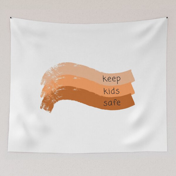 Item preview, Keep Kids Safe Brown and Orange designed and sold by Pink Ribbon.