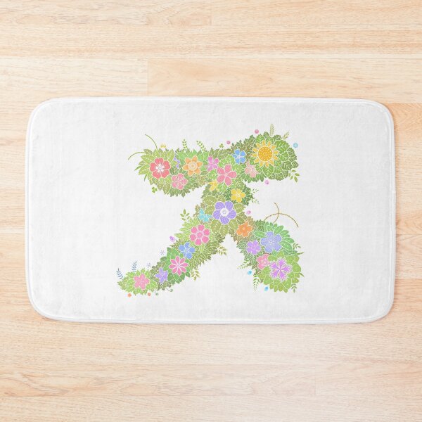 Item preview, Floral Letter "ㅈ" WeArePrettierThanFlowers designed and sold by birthflower.