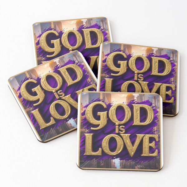 Item preview, God is Love in Gold designed and sold by RWCarpenter.