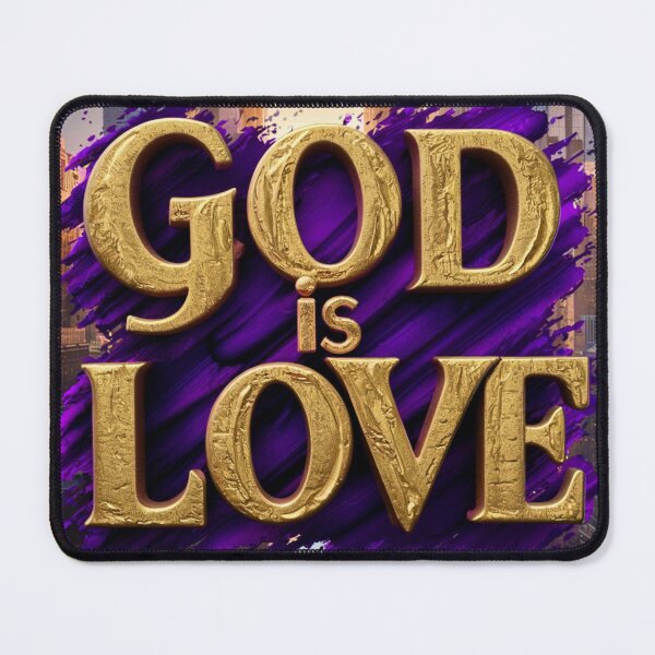 Item preview, God is Love in Gold designed and sold by RWCarpenter.