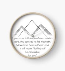 Matthew 17:20 Clock