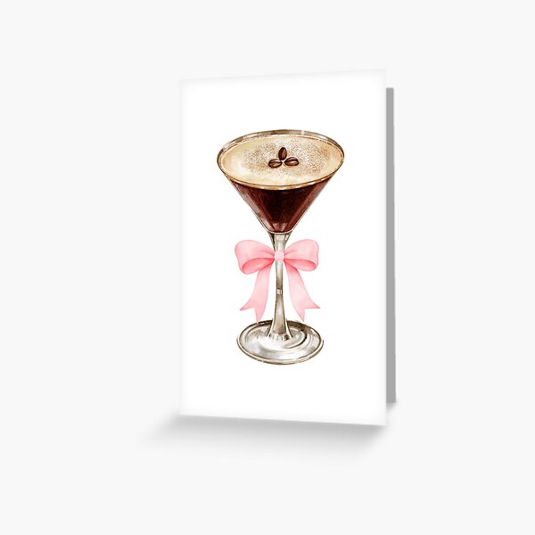 Item preview, Cute Aesthetic Coquette Aesthetic Espresso Martini for the Girlies designed and sold by Madeleine Sharp.