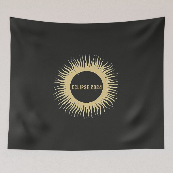 Item preview, Solar Eclipse 2024 Commemorative Graphic designed and sold by Retro Travel Design.