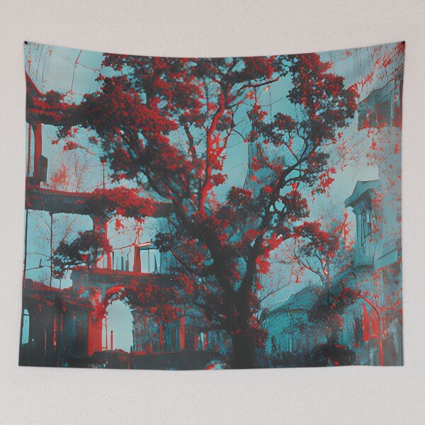 Item preview, Anaglyph abstract interiors || Digital art  designed and sold by CiceroSpin.