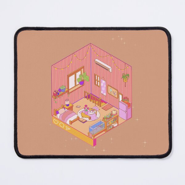 Item preview, Warm Instagram Vibe Cozy Isometric Bedroom designed and sold by Kimmyguo.