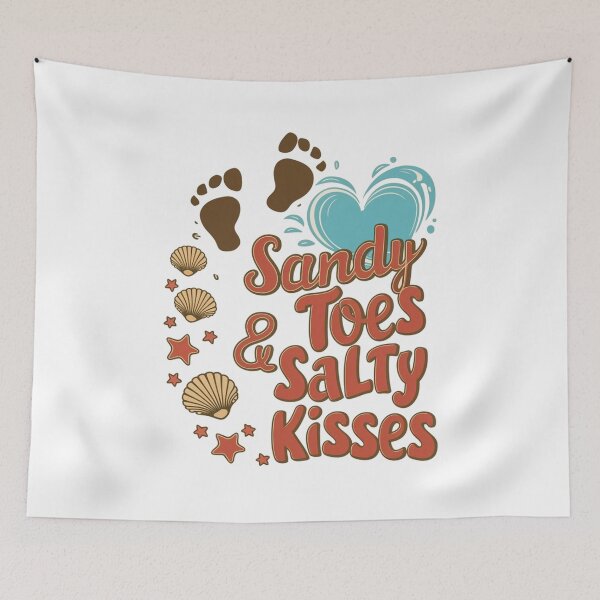 Item preview, Sandy Toes & Salty Kisses designed and sold by HOMEDESIGNPRINT.