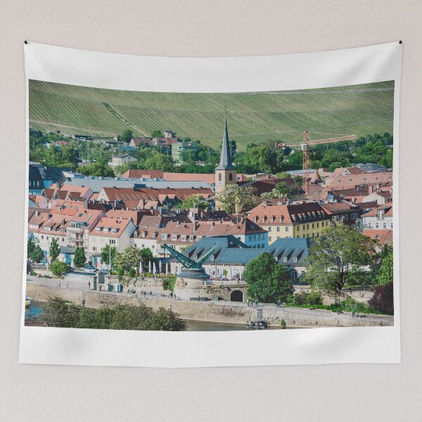 Item preview, Aerial view of the historic city of Wurzburg designed and sold by dvoevnore.