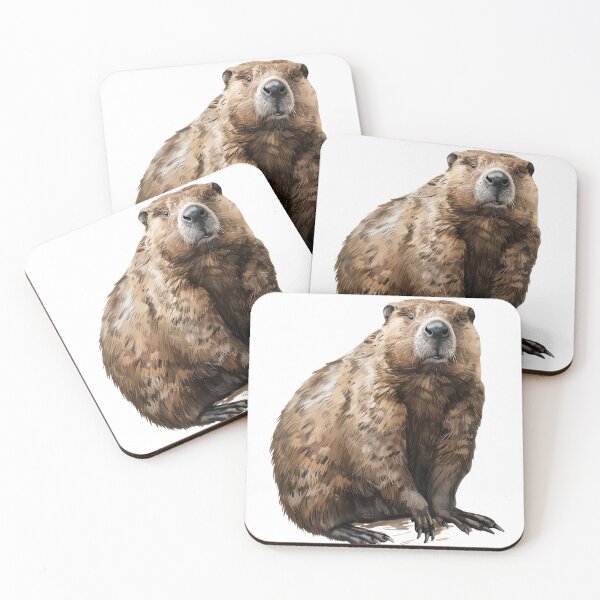 Item preview, Majestic Brown Beaver in Natural Pose designed and sold by NatureSyllabus.