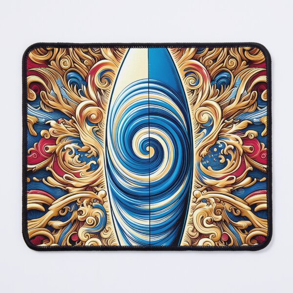 Item preview, The Swirling Surf,surfboard with a captivating design designed and sold by aminz4.
