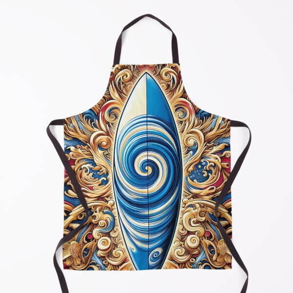 Item preview, The Swirling Surf,surfboard with a captivating design designed and sold by aminz4.