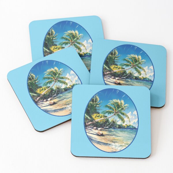 Item preview, Beach Watercolor Oval designed and sold by RWCarpenter.
