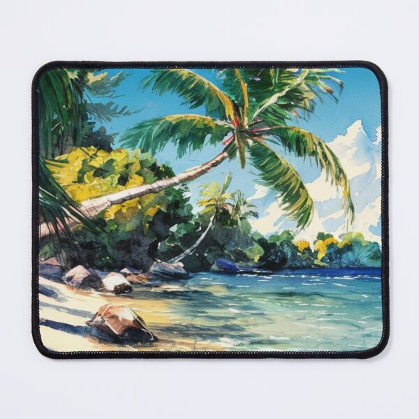 Item preview, Beach Watercolor Oval designed and sold by RWCarpenter.