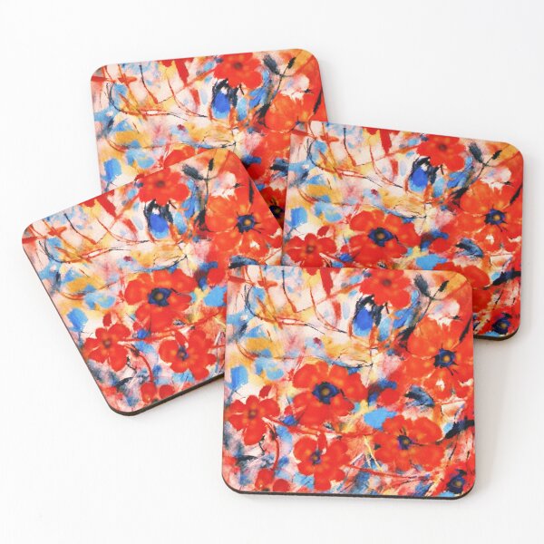 Item preview, Red Wildflowers Blooms designed and sold by Natalie Holland.