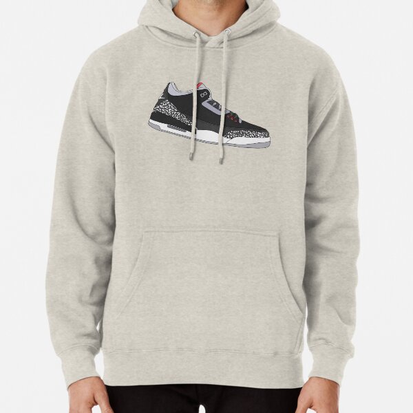 jordan black cement hoodie