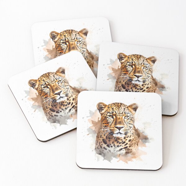 Item preview, Leopard With Ink Splash Effect designed and sold by Amberjays.